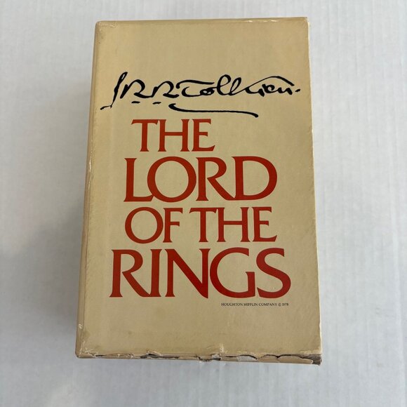 J.R.R. Tolkien The Lord of the Rings Boxset 1978 Houghton Mifflin 2nd Edition - Picture 5 of 8